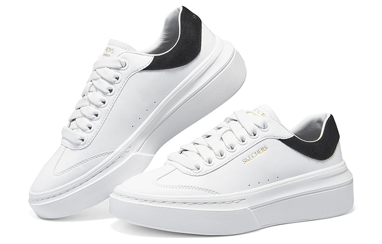 (WMNS) Skechers Cordova Classic 'White Black' 185060-WBK