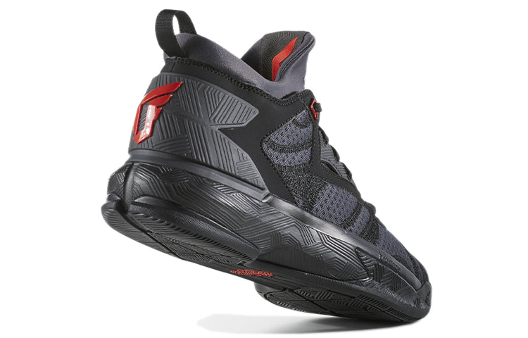 adidas D Lillard 2 'Core Black Vivid Red' B42355