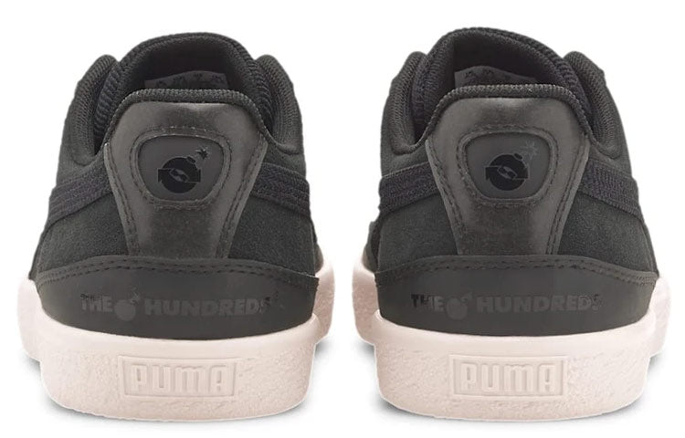 PUMA Unisex Clyde The Hundres Sneakers Black/White 373725-01