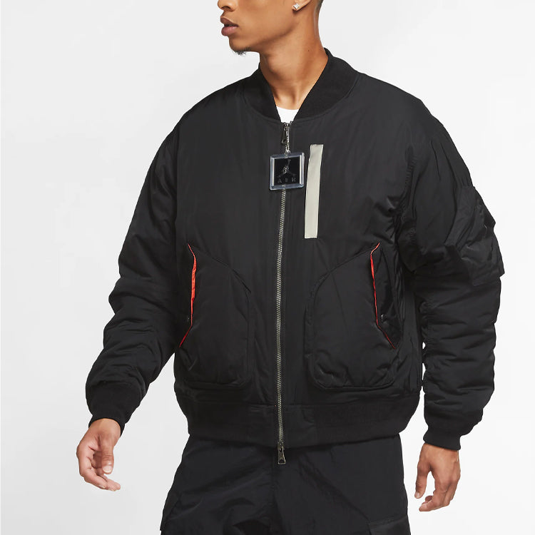 Air Jordan Ma-1 Flight Casual Sports Jacket Black CK6669-010
