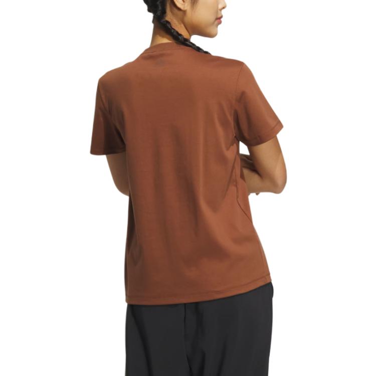(WMNS) adidas Spoetswear T-shirt 'tan' IS4948