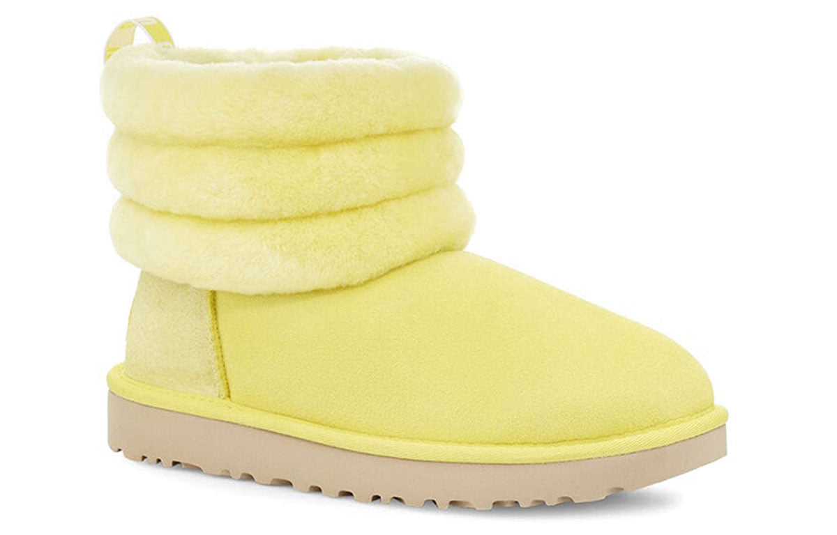 (WMNS) UGG Classic Mini Fluff Quilted Boot 'Yellow' 1098533-MRT