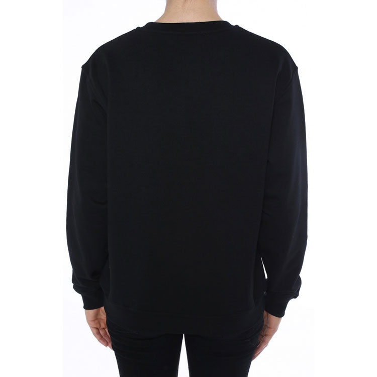 (WMNS) Alexander McQueen Round Neck Printing Long Sleeves Sweatshirt 'Black' 473704-RIJ15-1000