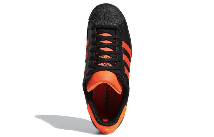 adidas Superstar Laceless 'Black Solar Orange' FV3021