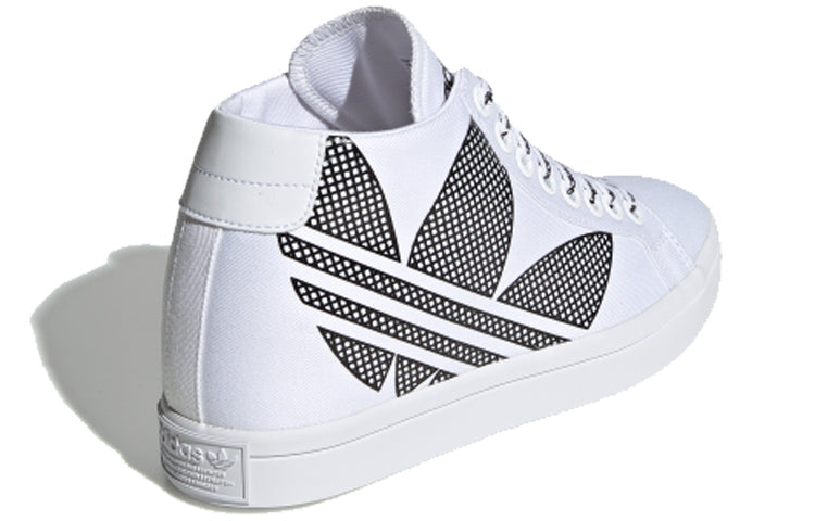 (WMNS) adidas originals Courtvantage Heel Logo White FU6820
