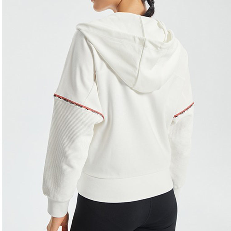 Li-Ning Training Series Cardigan Hoodie White AWDQ292-2
