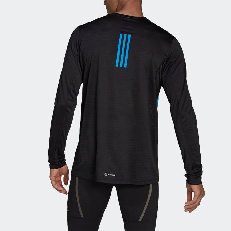 adidas Own The Run Long Sleeve Top 'Black Blue' HI3039