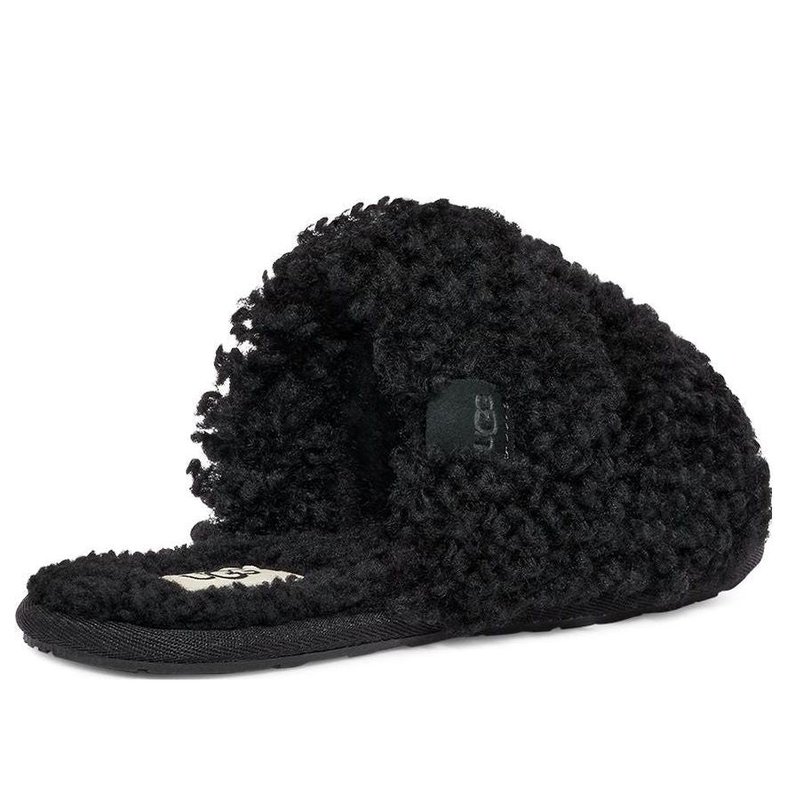(WMNS) UGG Maxi Curly Scuffetta 'Black' 1130837-BLK