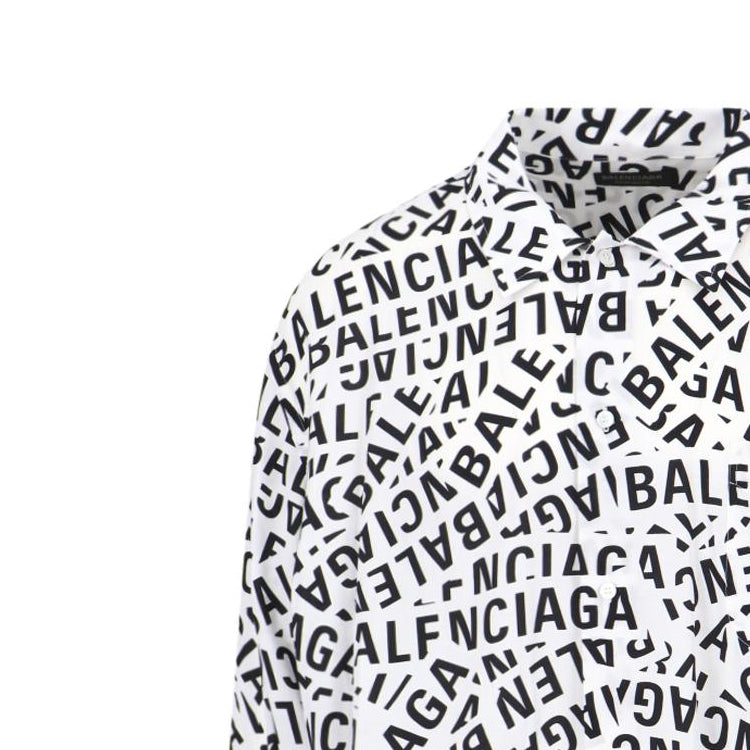Balenciaga Logo Strips Minimal Shirt 'White' 681812TML219040