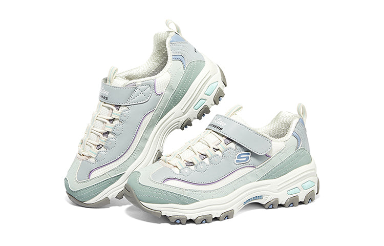 (GS) Skechers D'Lites 'Light Blue White' 302526L-WLB
