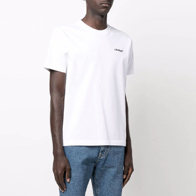 Off-White Helvetica Short Sleeve Tee OMAA027C99JER0090110