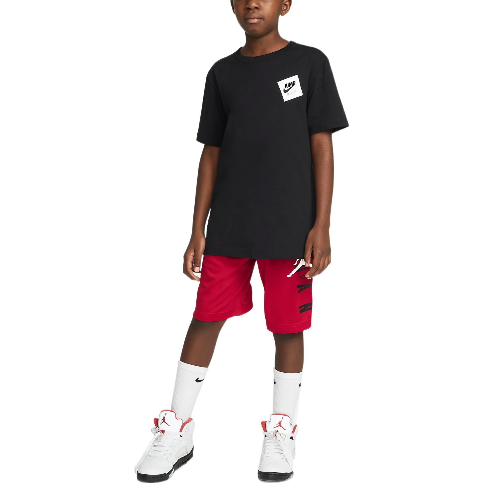 (GS) Air Jordan Logo Mesh Shorts 'Red' CW1500-687