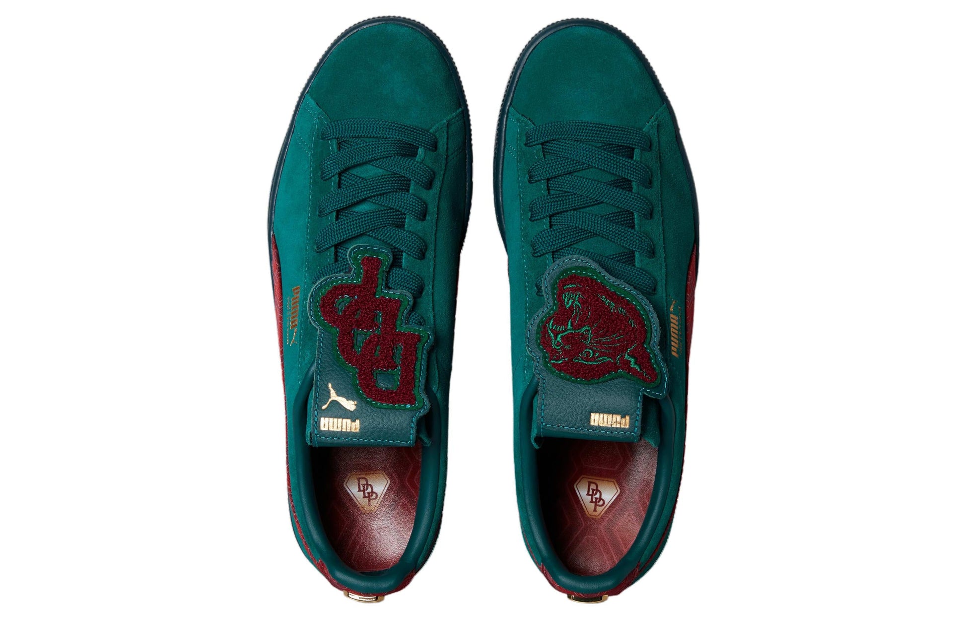 PUMA Dapper Dan x Suede 'Jacquard Print - Varsity Green' 390988-02