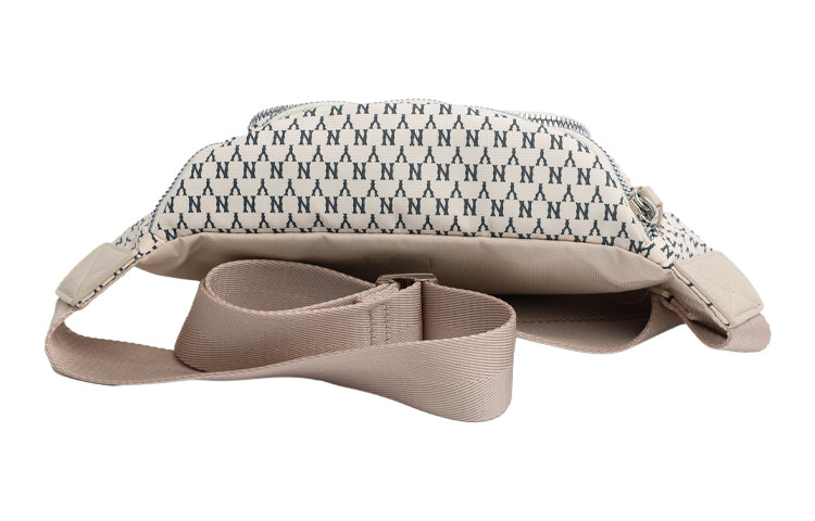 MLB Monogram Series Retro Full Print NY New York Yankees Casual Classic fanny pack White 32BGC9941-50I