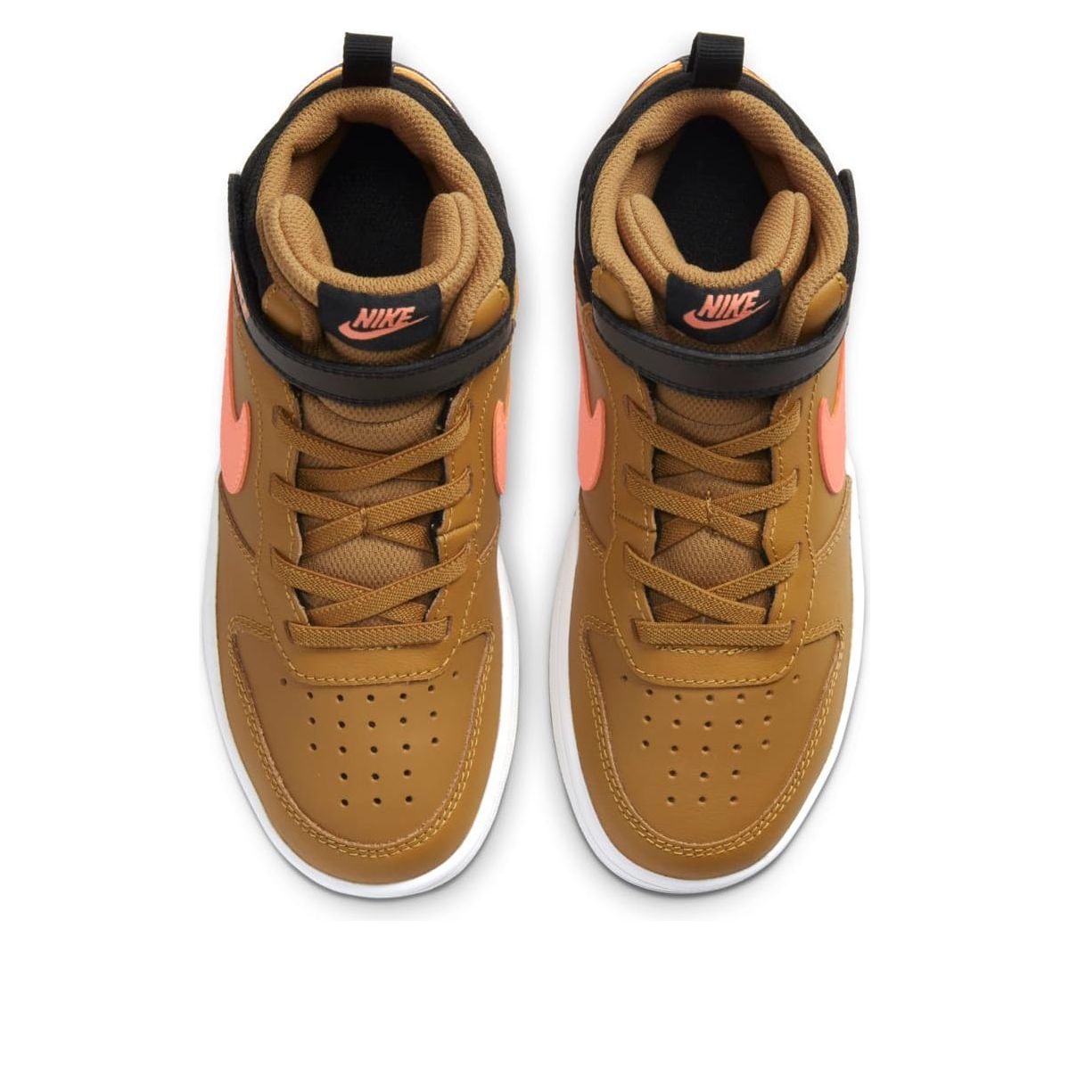 (PS) Nike Court Borough Mid 2 'Yellow Black White' CD7783-700