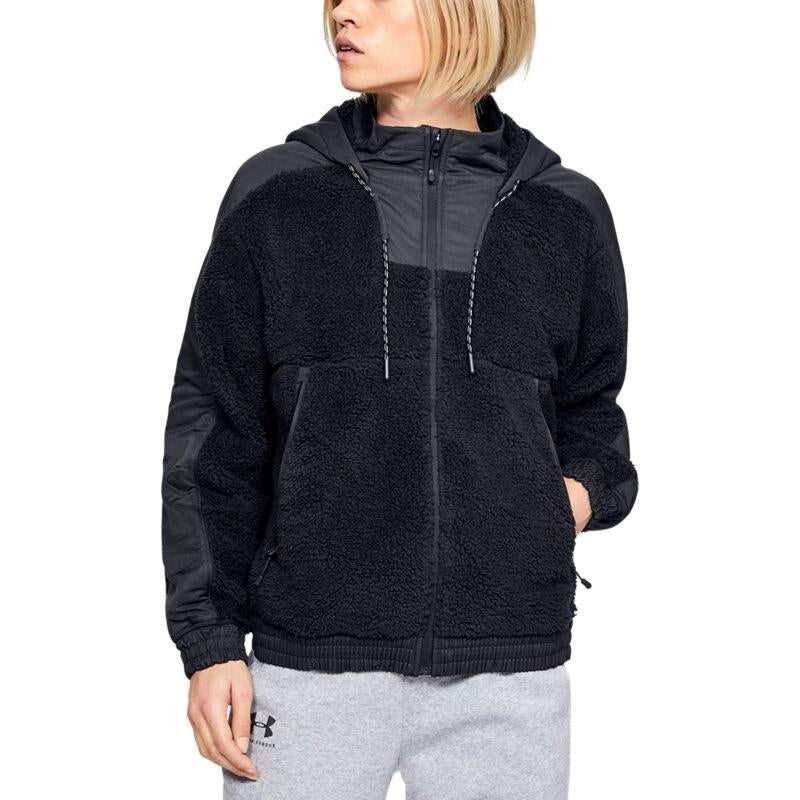 (WMNS) Under Armour Always On Sherpa Jacket 'Black' 1355383-001