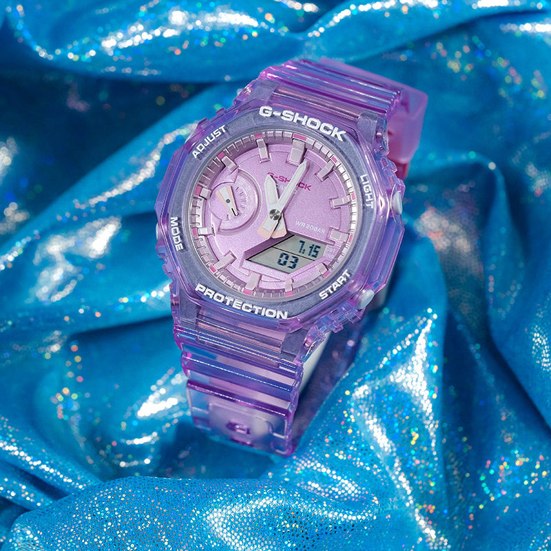 CASIO G-Shock Analog-Digital 'Translucent Purple' GMA-S2100SK-4APR