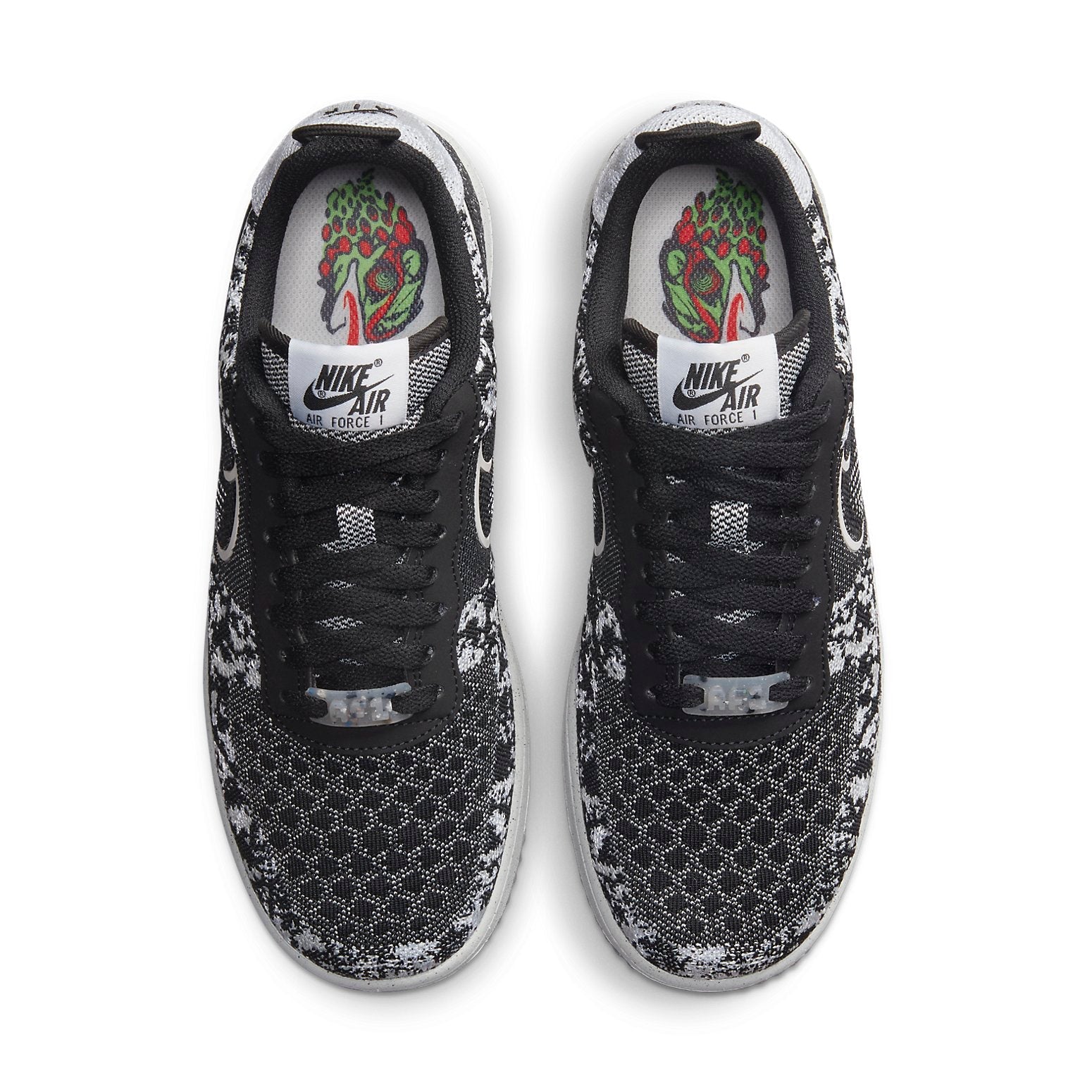 Nike Air Force 1 Crater Flyknit Next Nature 'Black White' DM0590-001