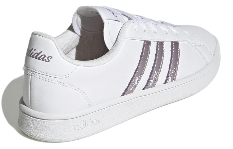 (WMNS) adidas Grand Court Base Beyond 'White Matte Purple Metallic' GW9247