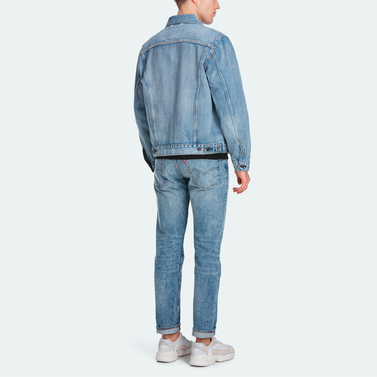 Men's Levis lapel Denim Jacket Denim Blue 85240-0000