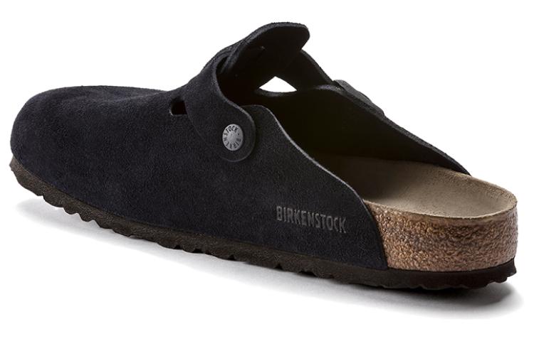 Birkenstock Boston Soft Footbed Suede Leather 'Midnight' 1023910