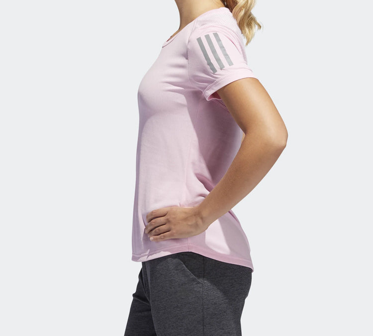 (WMNS) adidas Own The Run Tee Sports Short Sleeve Pink DQ2633