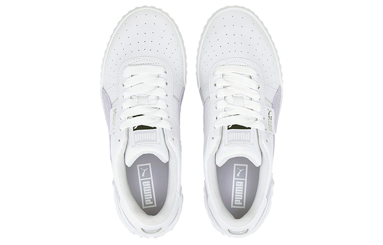 (WMNS) PUMA Cali Corduroy White/Grey Casual Board Shoes 374663-02