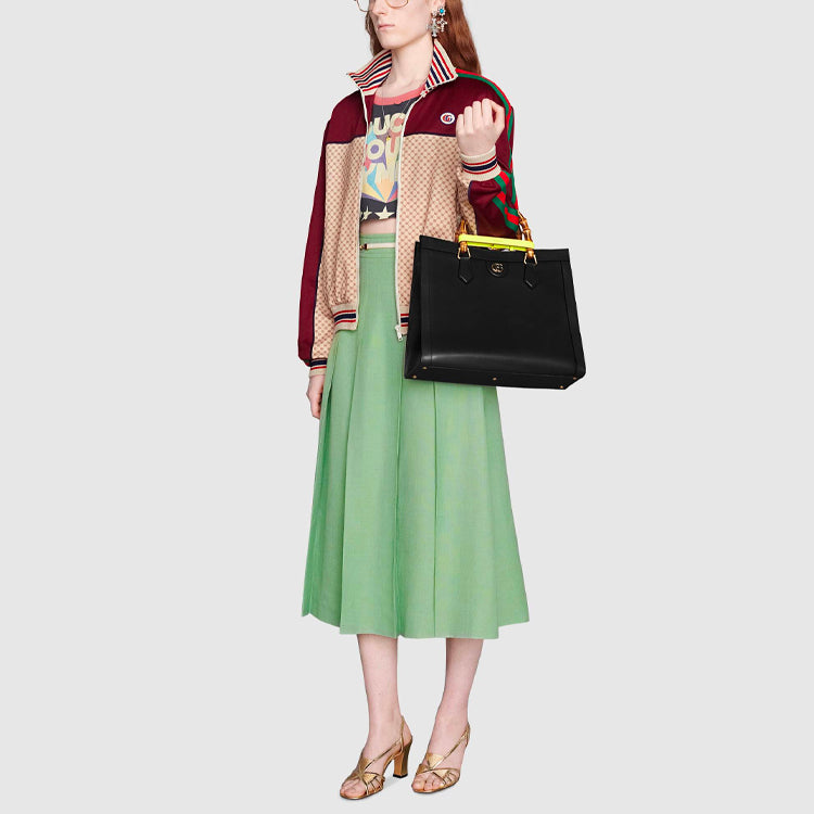 (WMNS) Gucci Interlocking Print Jersey Jacket 'Beige Bordeaux' 655196-XJDFP-9115