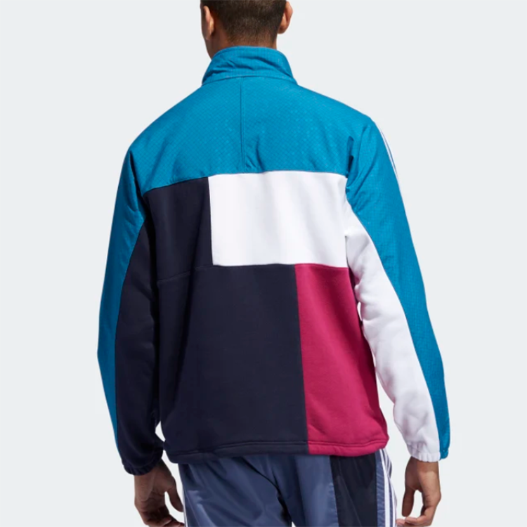 adidas originals Asymm Full-Zip Track Jacket 'Active Teal/Berry' ED5522