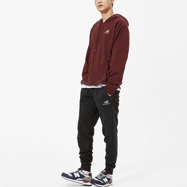 New Balance Embroidered Logo Sports Pullover Wine Red AMT11550-NBY