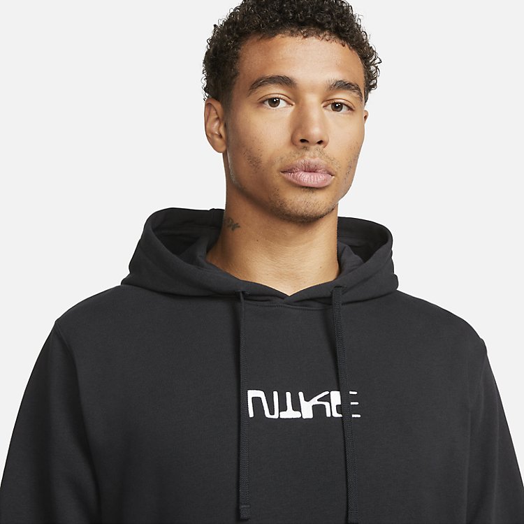 Nike Club Fleece Pullover Soccer Hoodie 'Black' FB6575-010