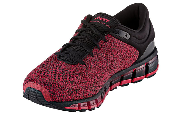 (WMNS) ASICS Gel Quantum 360 Knit 2 'Black Red' T8G8N-001