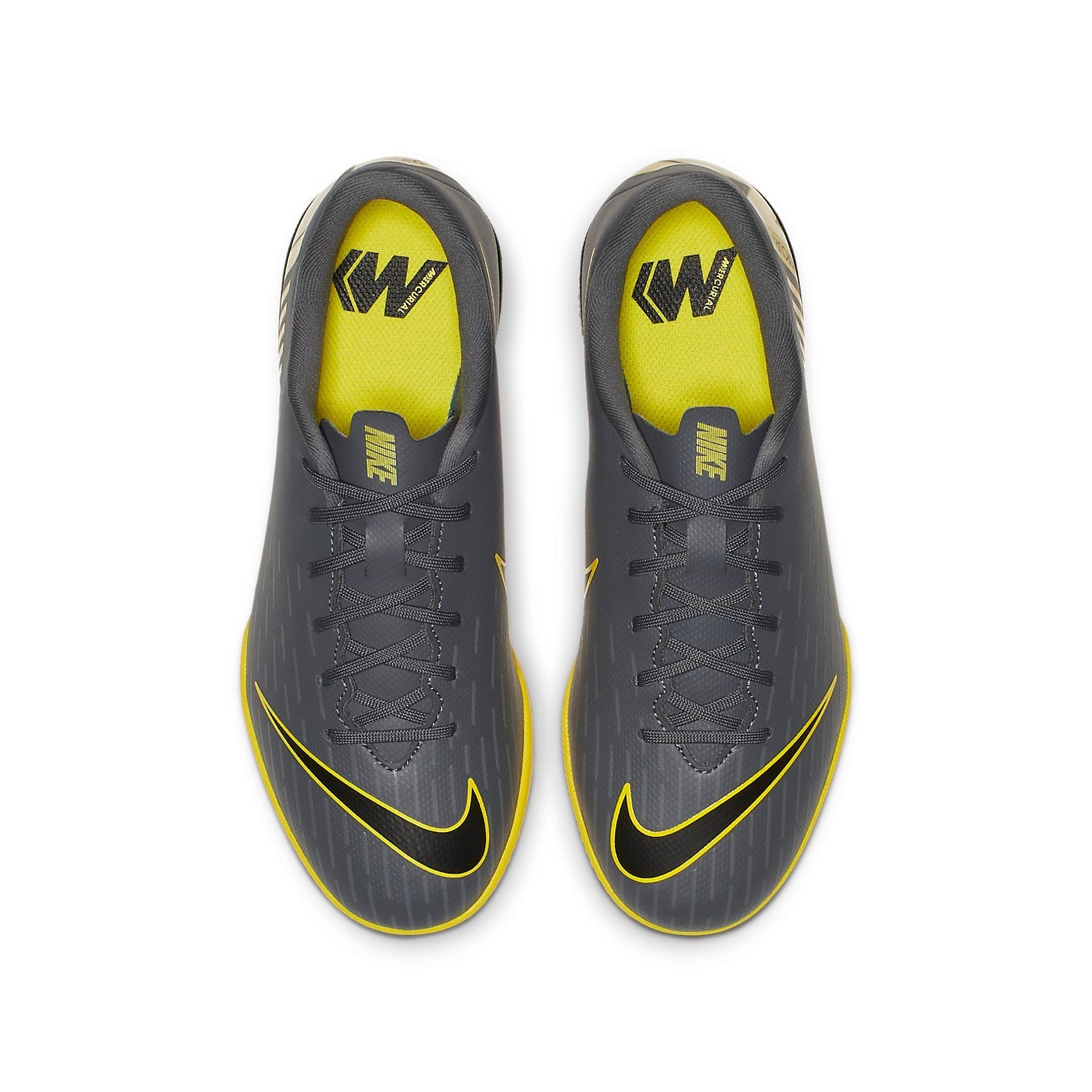 (GS) Nike Mercurial Vapor 12 Academy IC 'Black Yellow' AJ3101-070