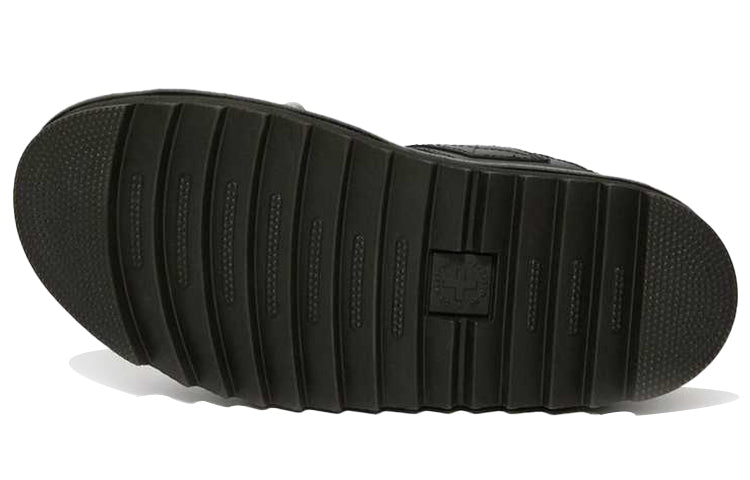 (WMNS) Dr. Martens Voss Leather Studded Sandals 'Black' 25454001