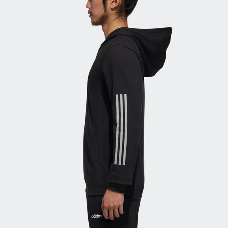adidas neo Ce 3s Hdy Sports Casual Hooded Sweater Men's Black DM4256