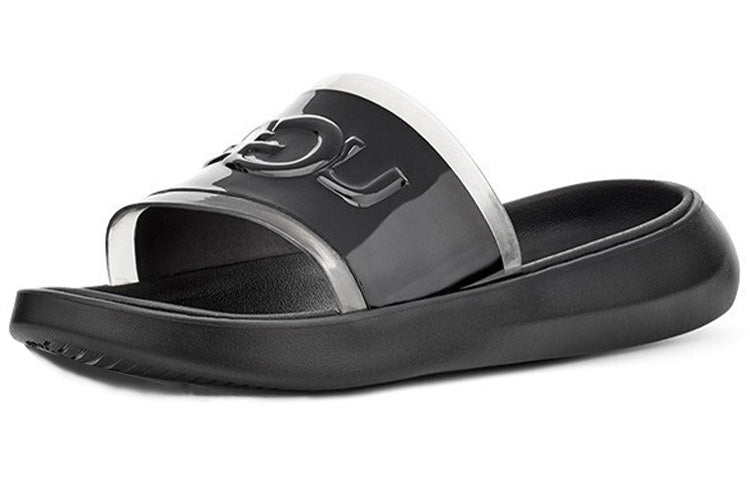 (WMNS) UGG Hilama Slide Black Slippers 1109592-BLK
