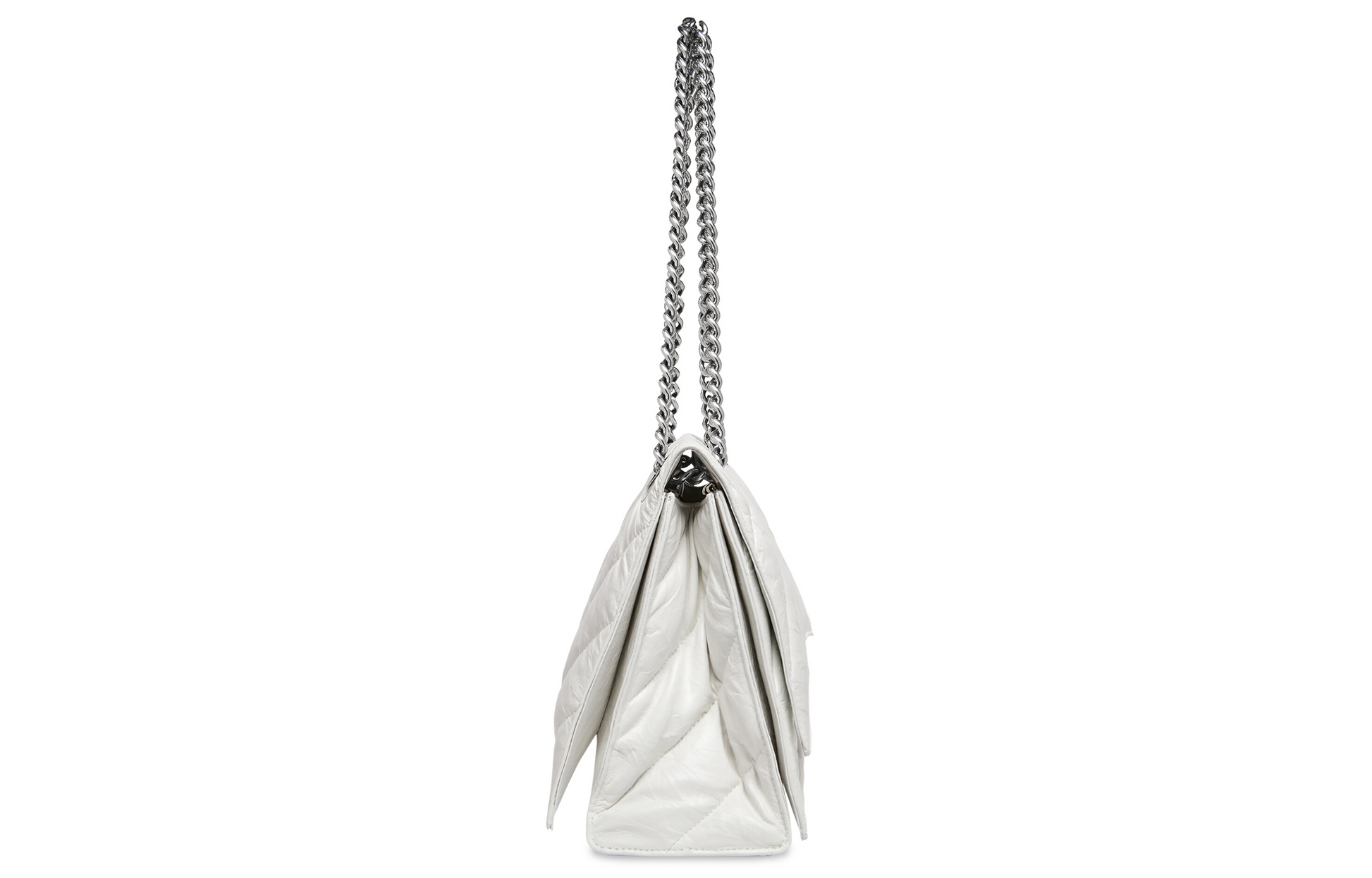 (WMNS) Balenciaga Crush Medium Chain Bag Quilted 'Optic White' 716393210J09001