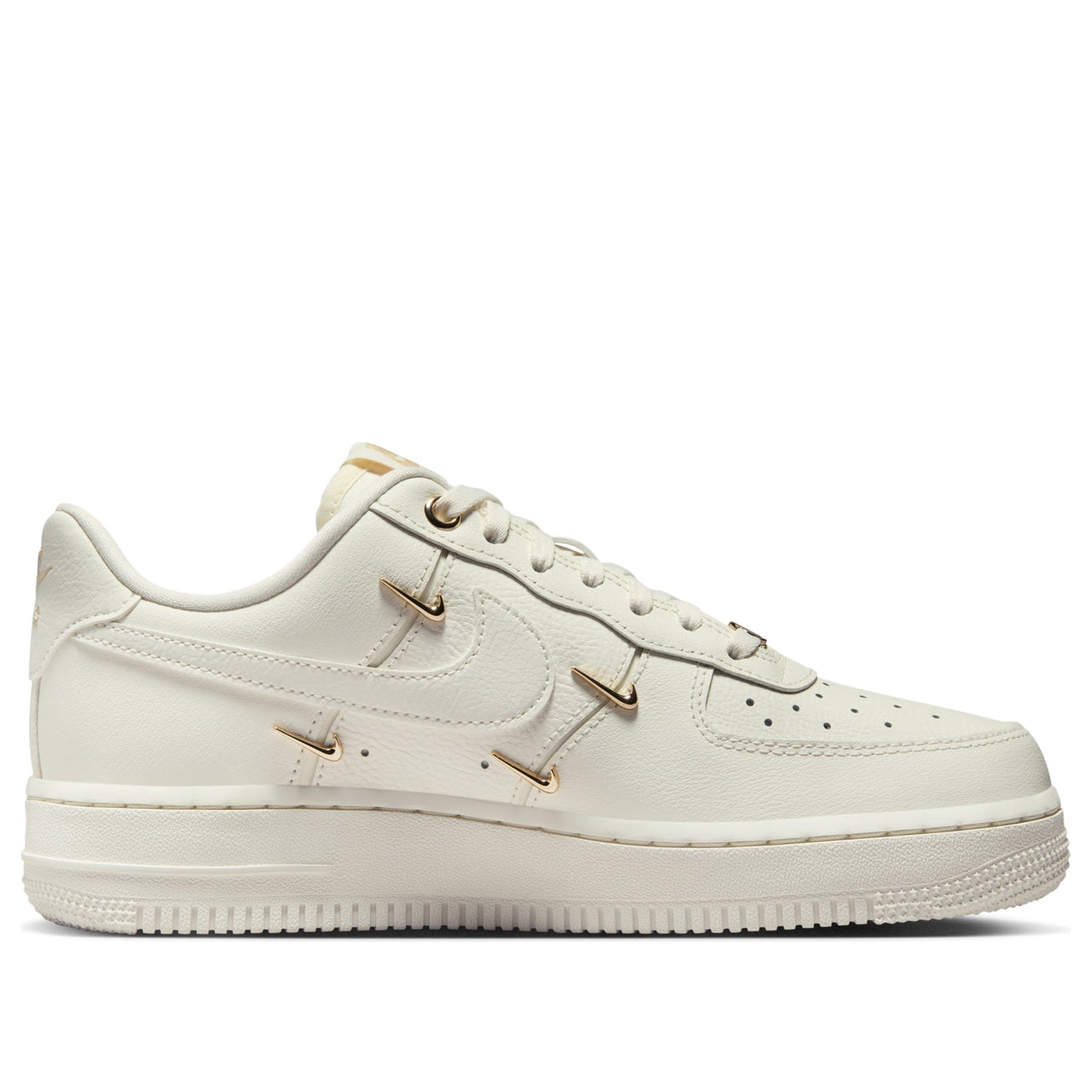 (WMNS) Nike Air Force 1 Low 'White Mini Gold Swooshes' FV3654-111