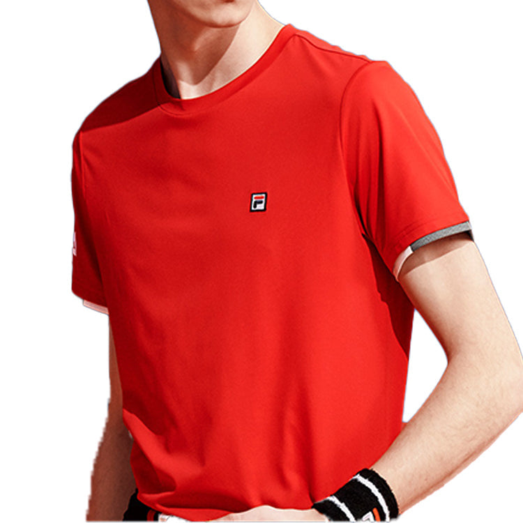 FILA Athletics Logo Printing Short Sleeve Red A11M023110F-RD