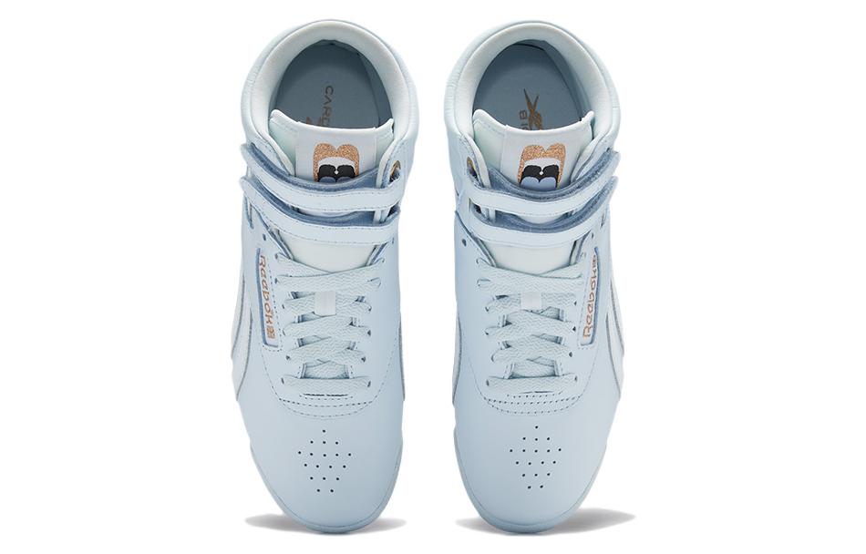 (WMNS) Reebok Freestyle High x Cardi B 'Glass Blue' GV6615