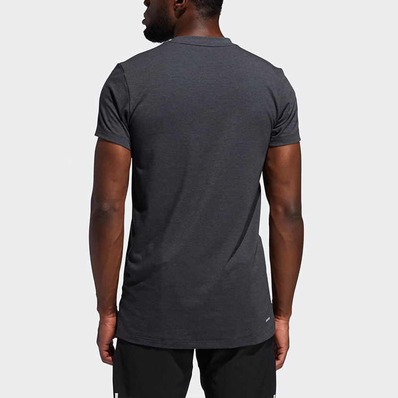 adidas Stu Tech Tee Casual Sports Running Short Sleeve Black GM0627