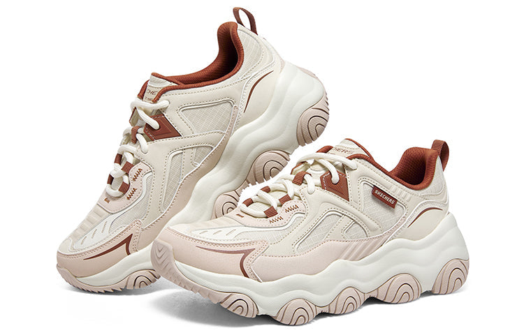 (WMNS) Skechers D'lites 1.0 Sneakers 'Beige Pink' 896265-NTBR