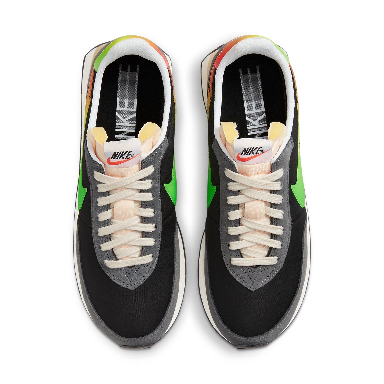 Nike Waffle Trainer 2 Low-Top Sneakers Black/Green DQ4995-010