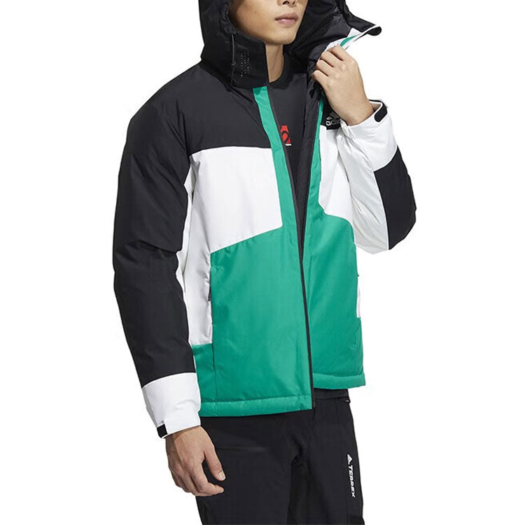 adidas Neo Track Jackets 'Green White Black' IA4215