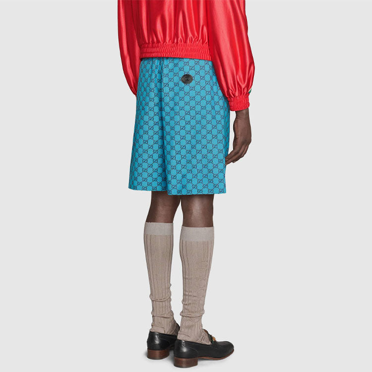 Gucci GG Multicolor Canvas Shorts 'Blue' 658089-Z8AOG-4336