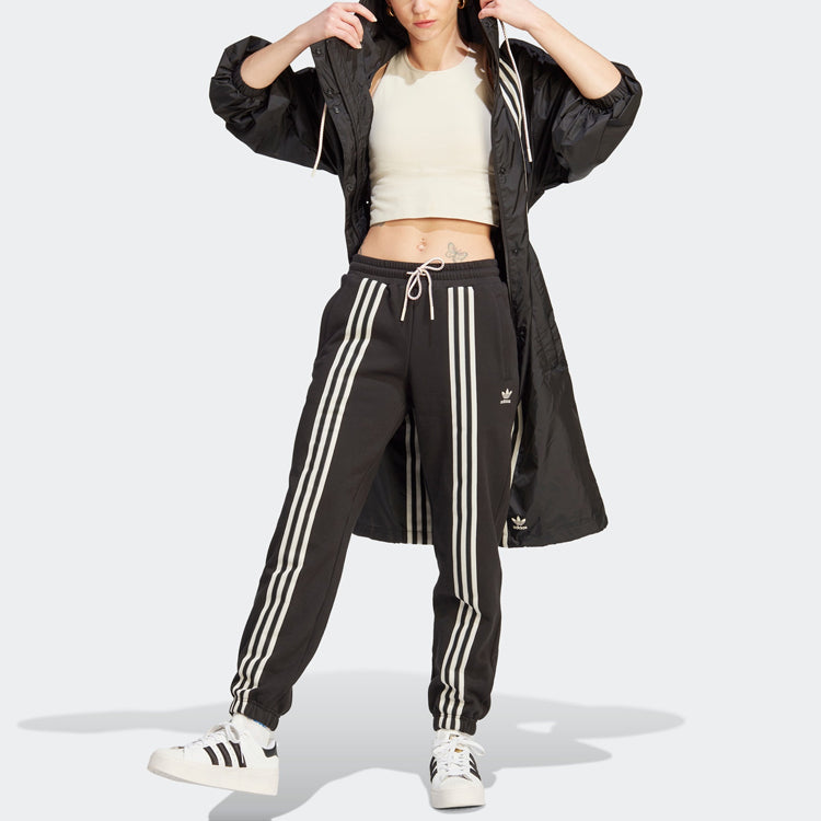 (WMNS) adidas Adicolor 70s 3-Stripes Sweatpants 'Black' IK7855
