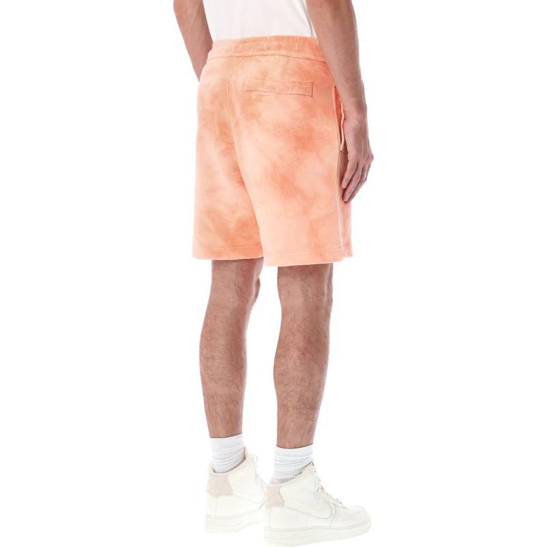 Men's Nike Logo Tie Dye Straight Drawstring Casual Shorts Pink DM5016-693