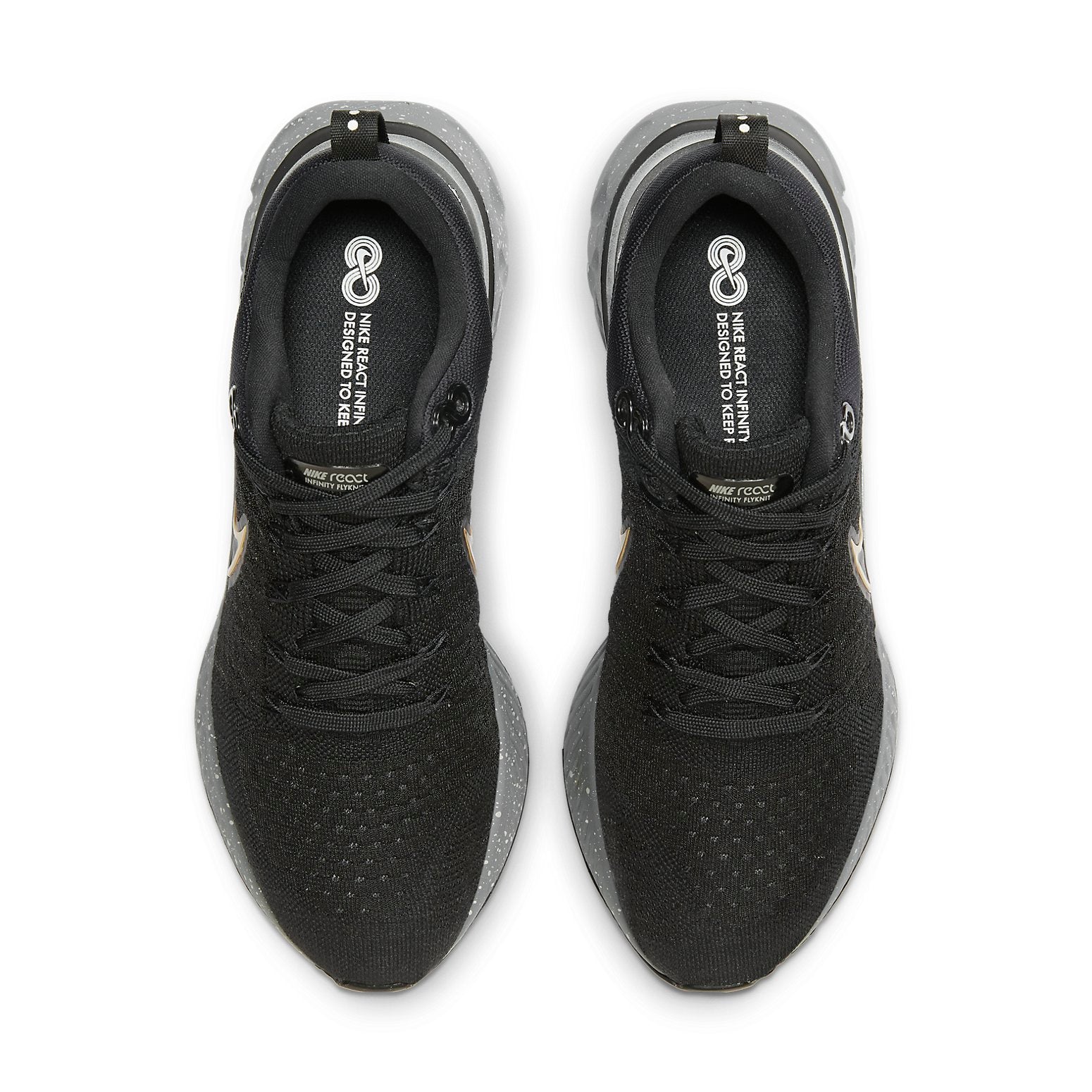 Nike React Infinity Run Flyknit 2 'Black Metallic Gold' CT2357-009