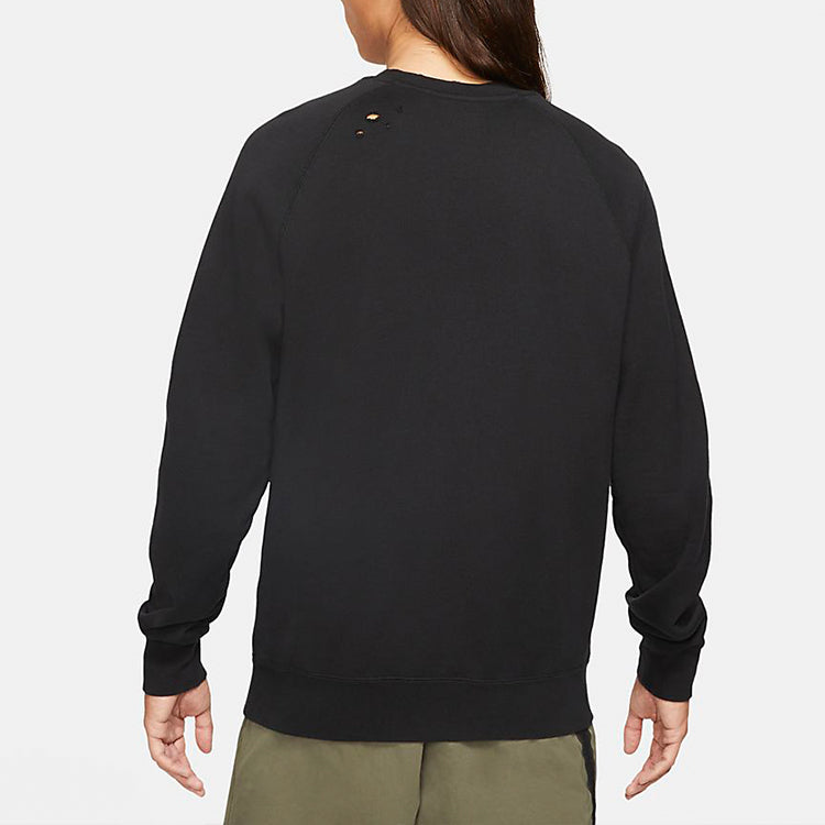 Men's Nike Round Neck Pullover Casual Black CW1795-010