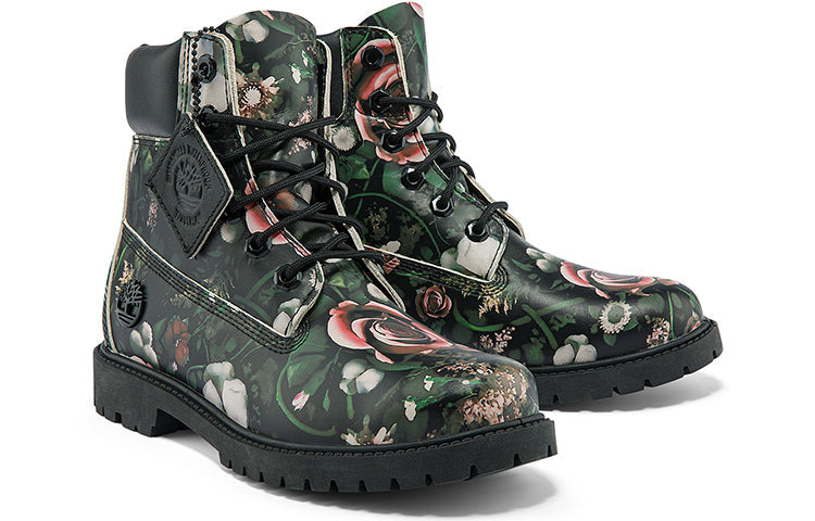 (WMNS) Timberland Heritage 6 Inch Waterproof Boots 'Black Floral Nubuck' A2M7GW